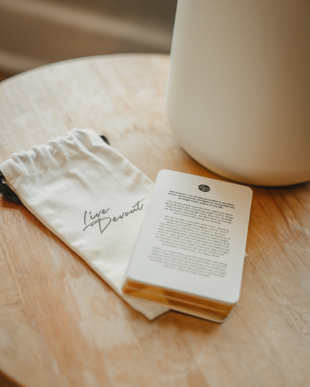 Live Devout Devotional + Affirmation Card Deck
