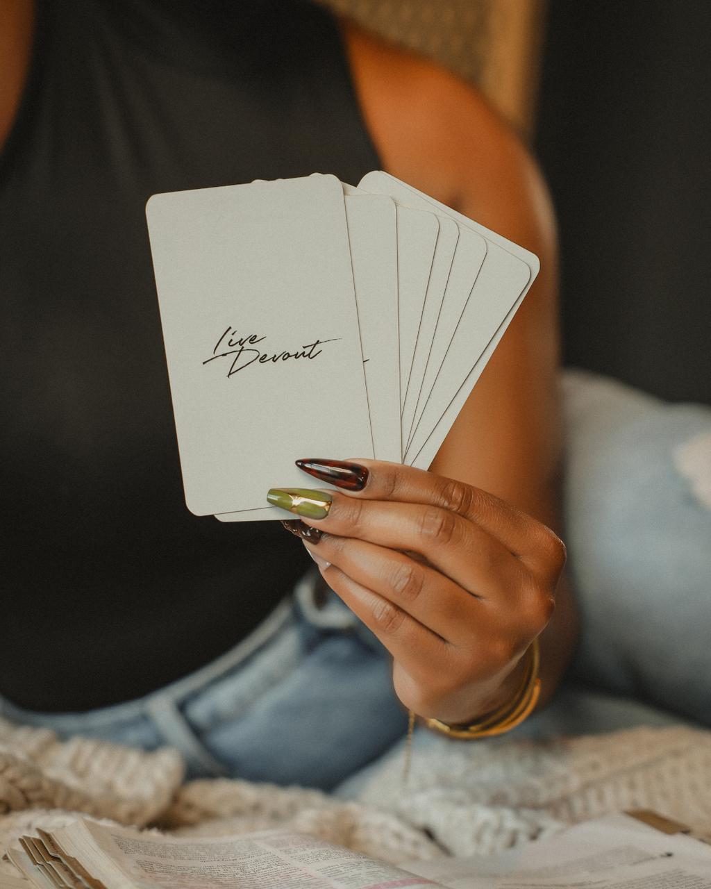 Live Devout Devotional + Affirmation Card Deck